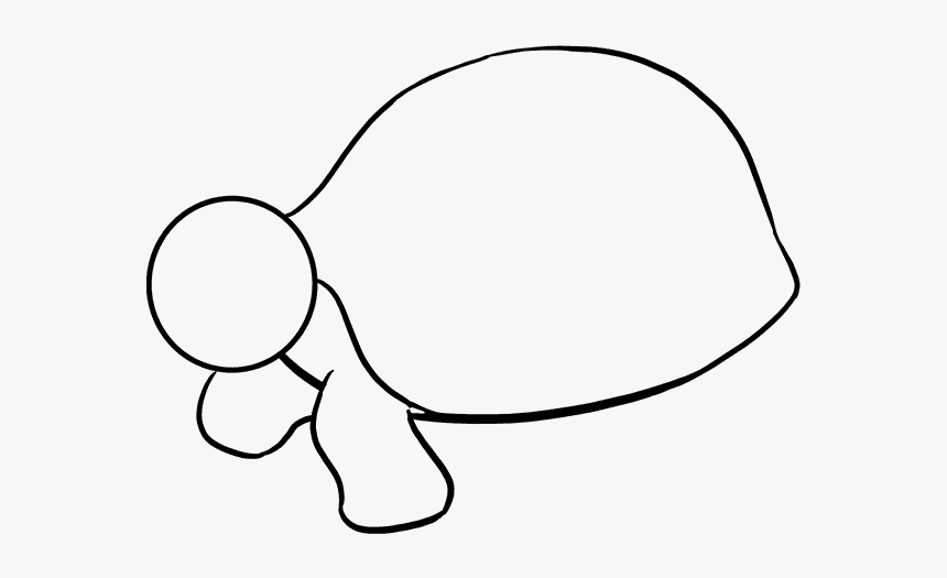How To Draw Sea Turtle - Line Art, HD Png Download