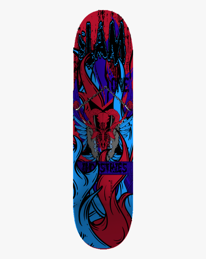 Devil Or Angel - Skateboard Fire And Ice Decks, HD Png Download