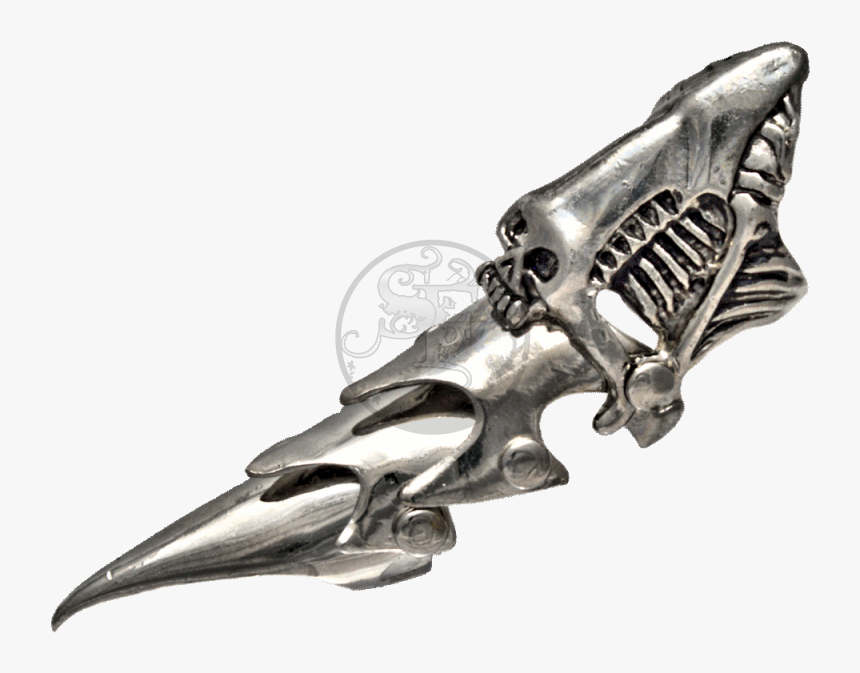 Armor Ring / Gothic Knuckle Ring - Silver, HD Png Download