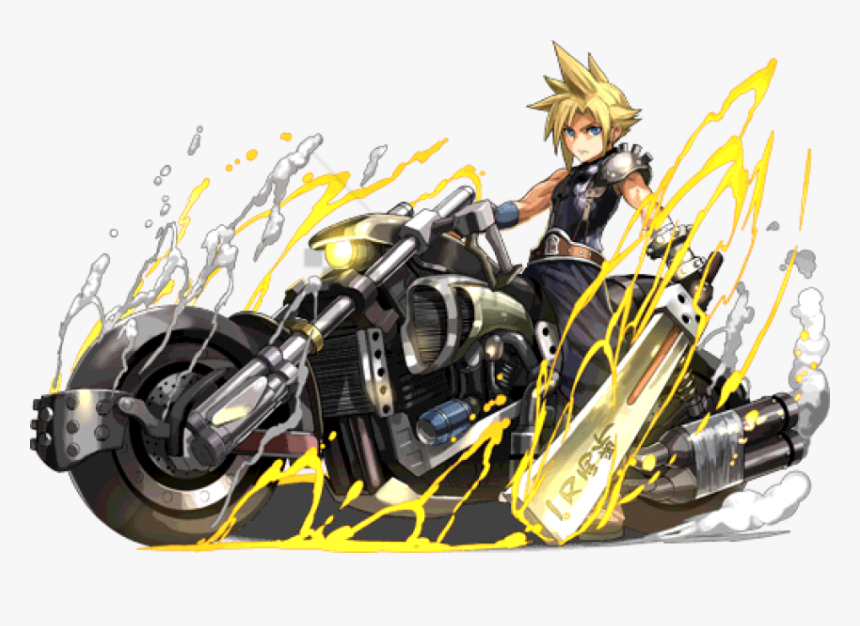 Free Png Download Puzzle And Dragons Final Fantasy - Pad Final Fantasy Cloud Png, Transparent Png