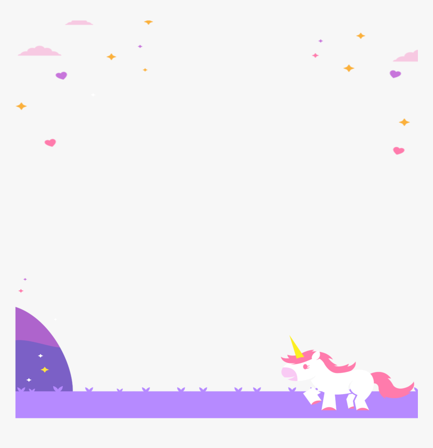 #kawaii #unicorn #horse #fantasy #background, HD Png Download