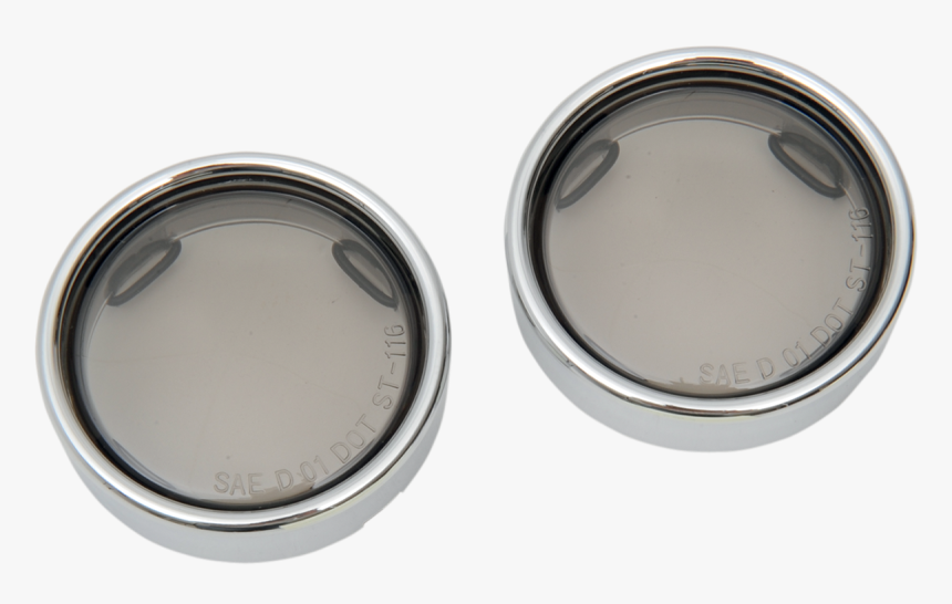 Drag Specialties Pair Chrome Bullet Smoked Trim Ring - Circle, HD Png Download