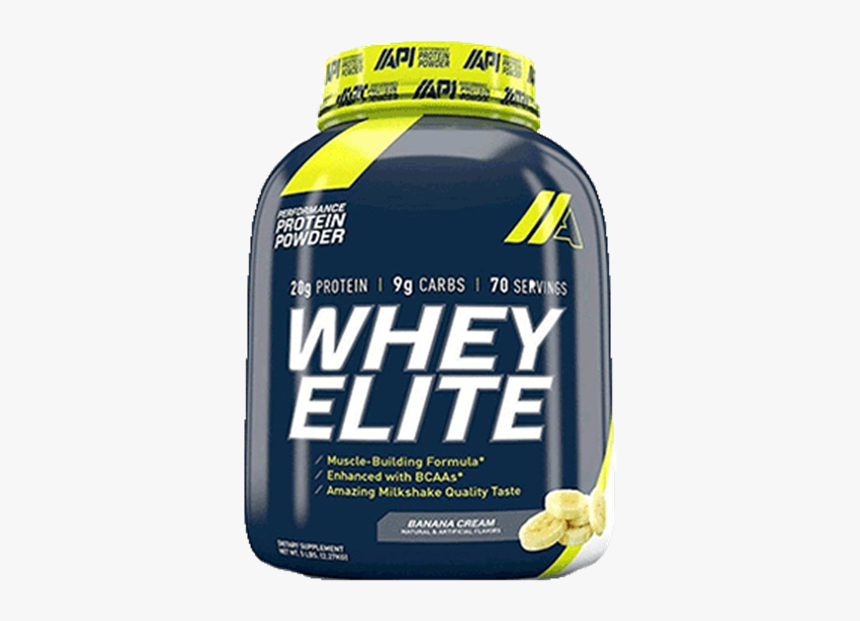 Picture Of Api Whey Elite 5lb - Whey Elite Protein Banana, HD Png Download