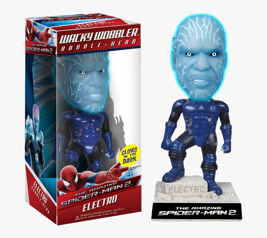 Amazing Spider Man Electro Bobble Head, HD Png Download