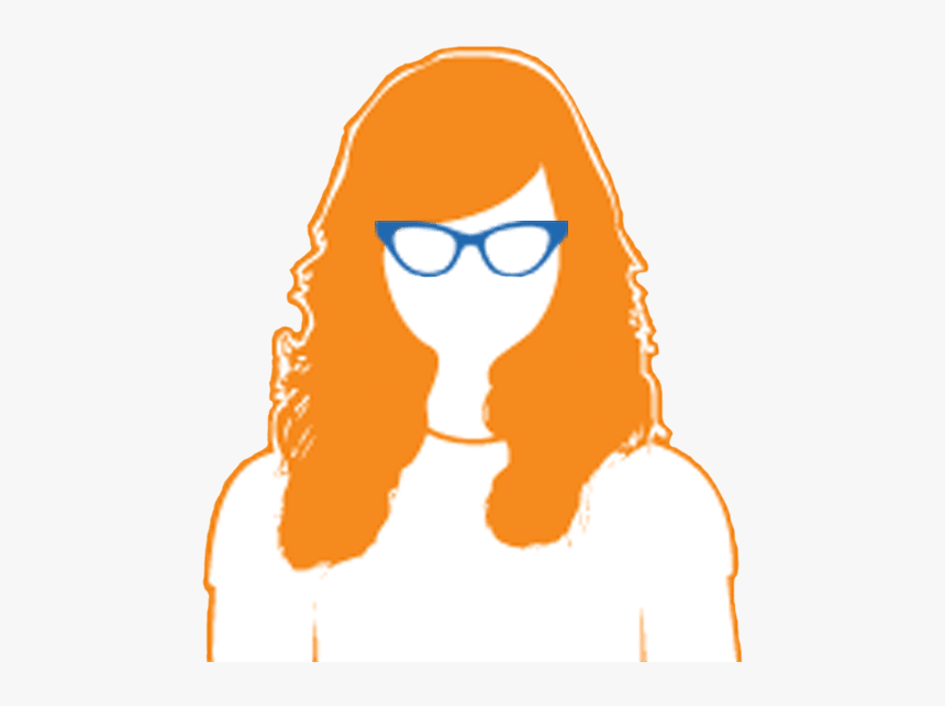 Girl With Eyeglasses Silhouette Kodak Lens Vision Centres - Illustration, HD Png Download
