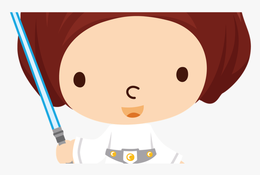 Star Wars Valentines Graphic Free Library Techflourish - Baby Princess Leia Clipart, HD Png Download