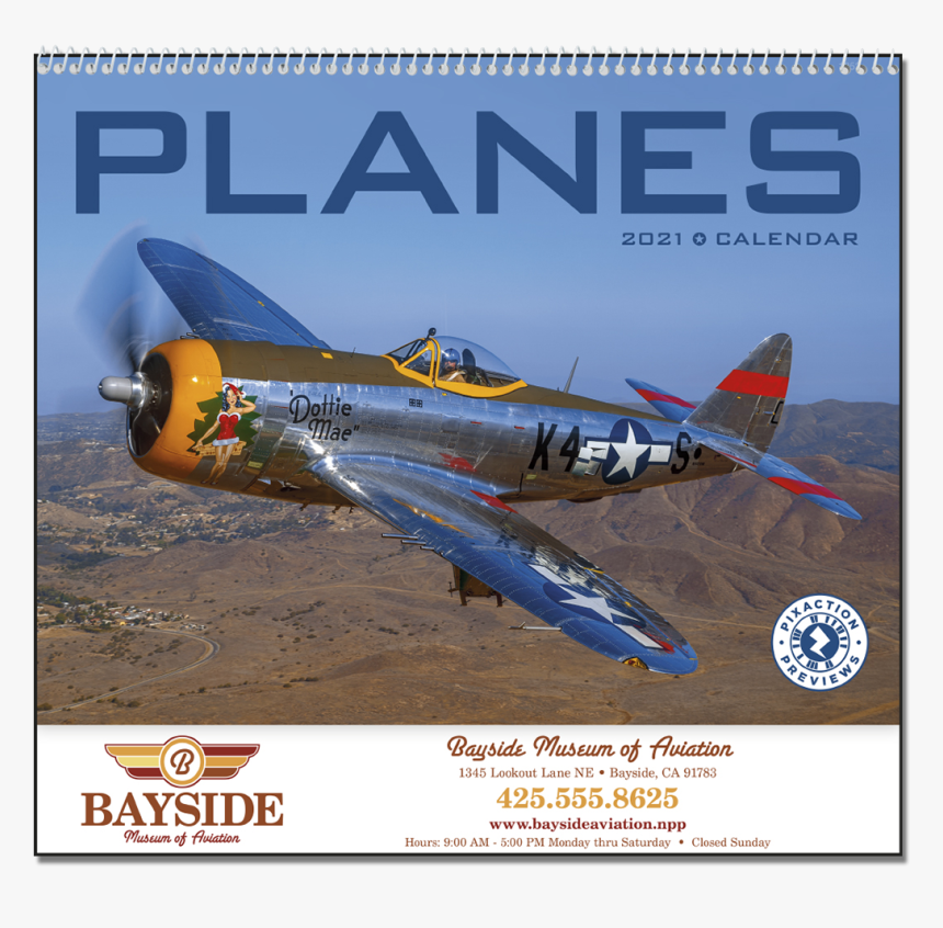 Picture Of Planes Wall Calendar - Think, HD Png Download