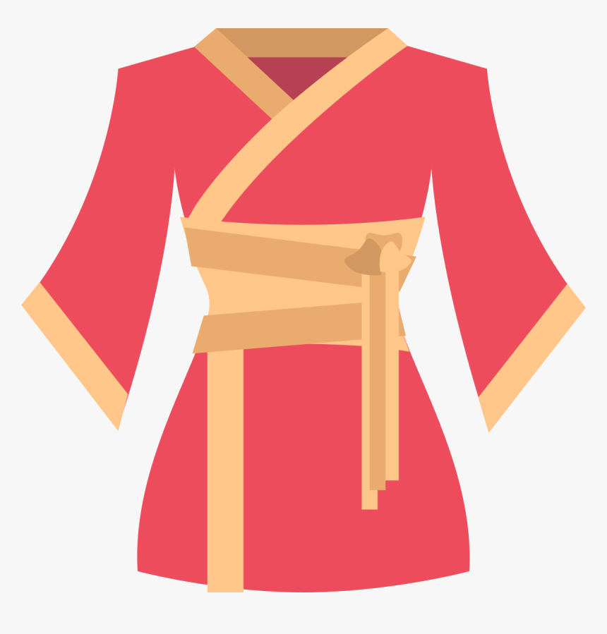 Red Kimono Clipart, HD Png Download