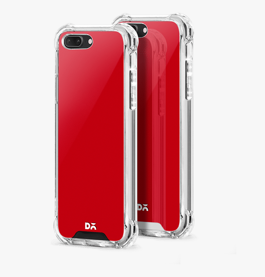 Red Phone With Silver Case, HD Png Download