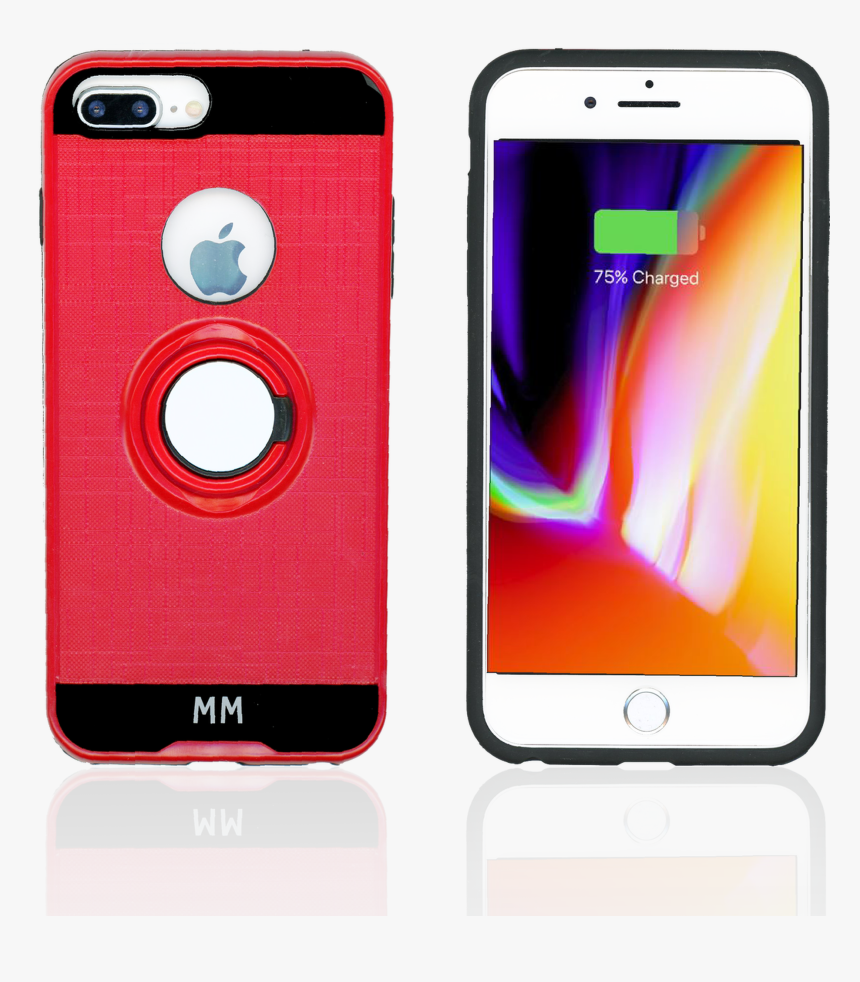 Iphone 8 /7 Mm Ring Stand Case Red, HD Png Download