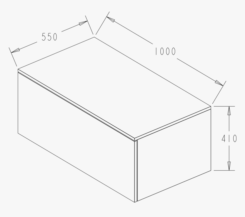 Omvivo Venice Venice 1000 Timb Vanity C/stone Snow - Coffee Table, HD Png Download