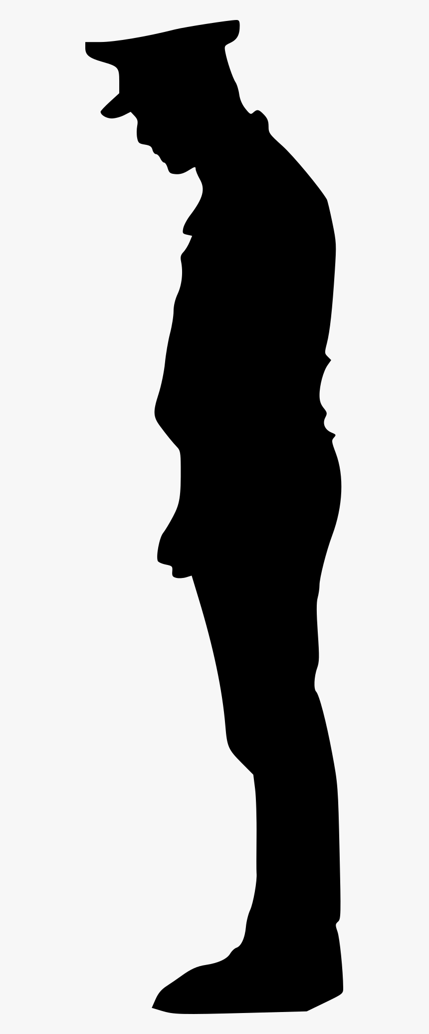 Police Officer Silhouette 0 - Woman Police Officer Silhouette, HD Png Download
