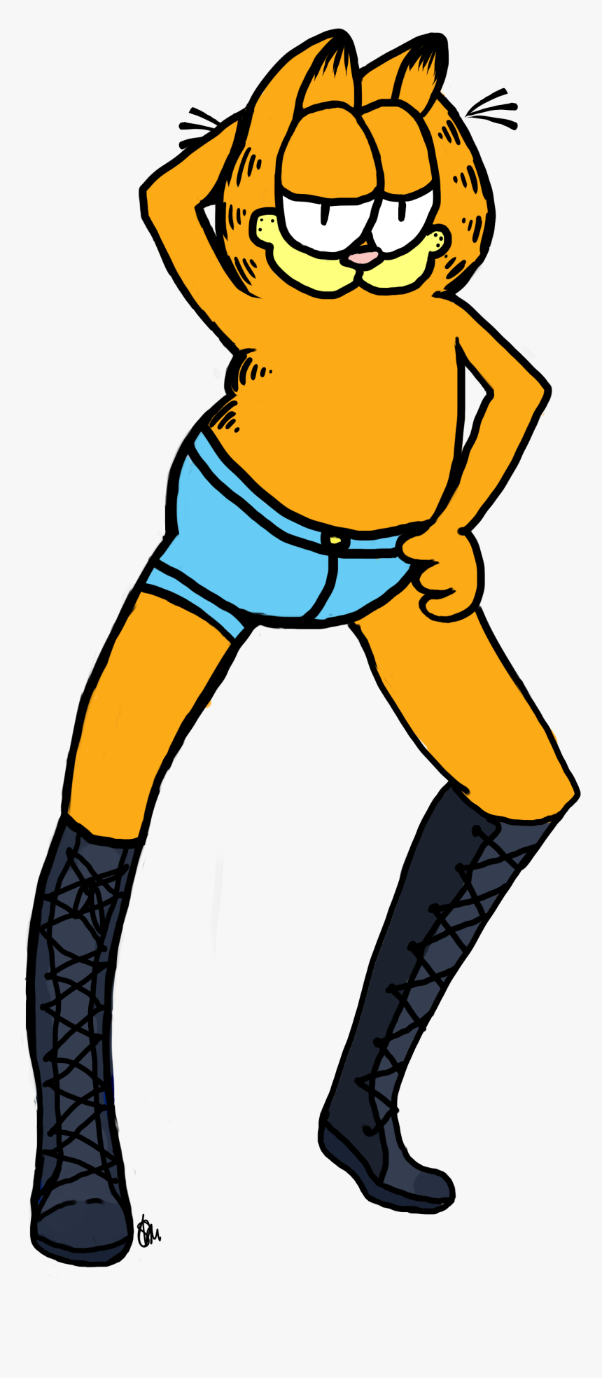 Hey Heres Sexy Garfield - Sexy Garfield, HD Png Download