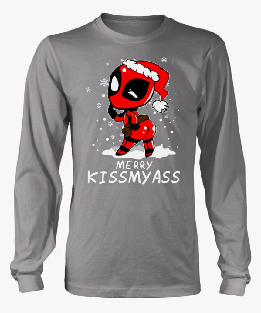 Merry Kiss My Ass Sexy Santa Deadpool Christmas Shirts - Tshirt Gary Holt, HD Png Download