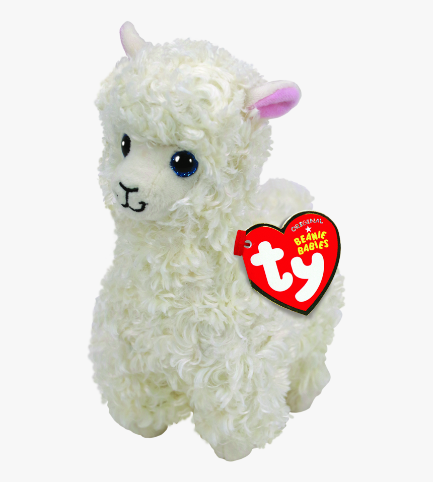 Lily The Cream Llama Regular Beanie Babies 
 Title - Lily Llama Beanie Boo, HD Png Download