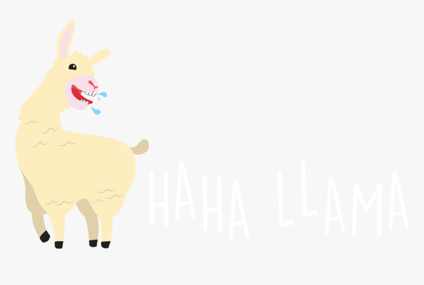 Haha Llama - Cartoon, HD Png Download
