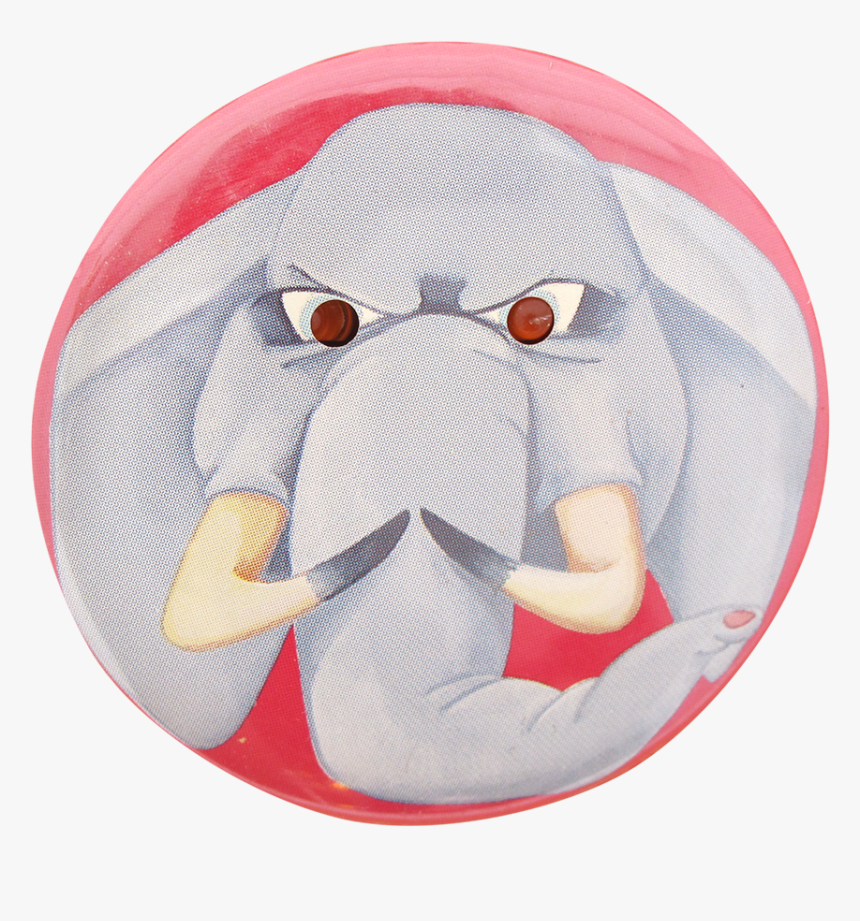 Red Eyed Elephant Innovative Button Museum - Indian Elephant, HD Png Download
