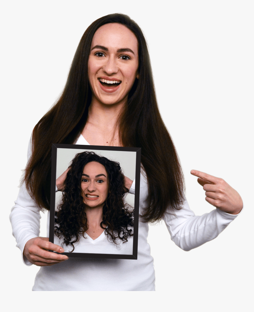 Curly Hair Portrait - Paulien Van Deutekom, HD Png Download