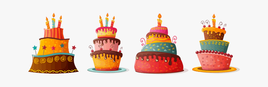 Birthday Cake Cartoon Illustration, HD Png Download