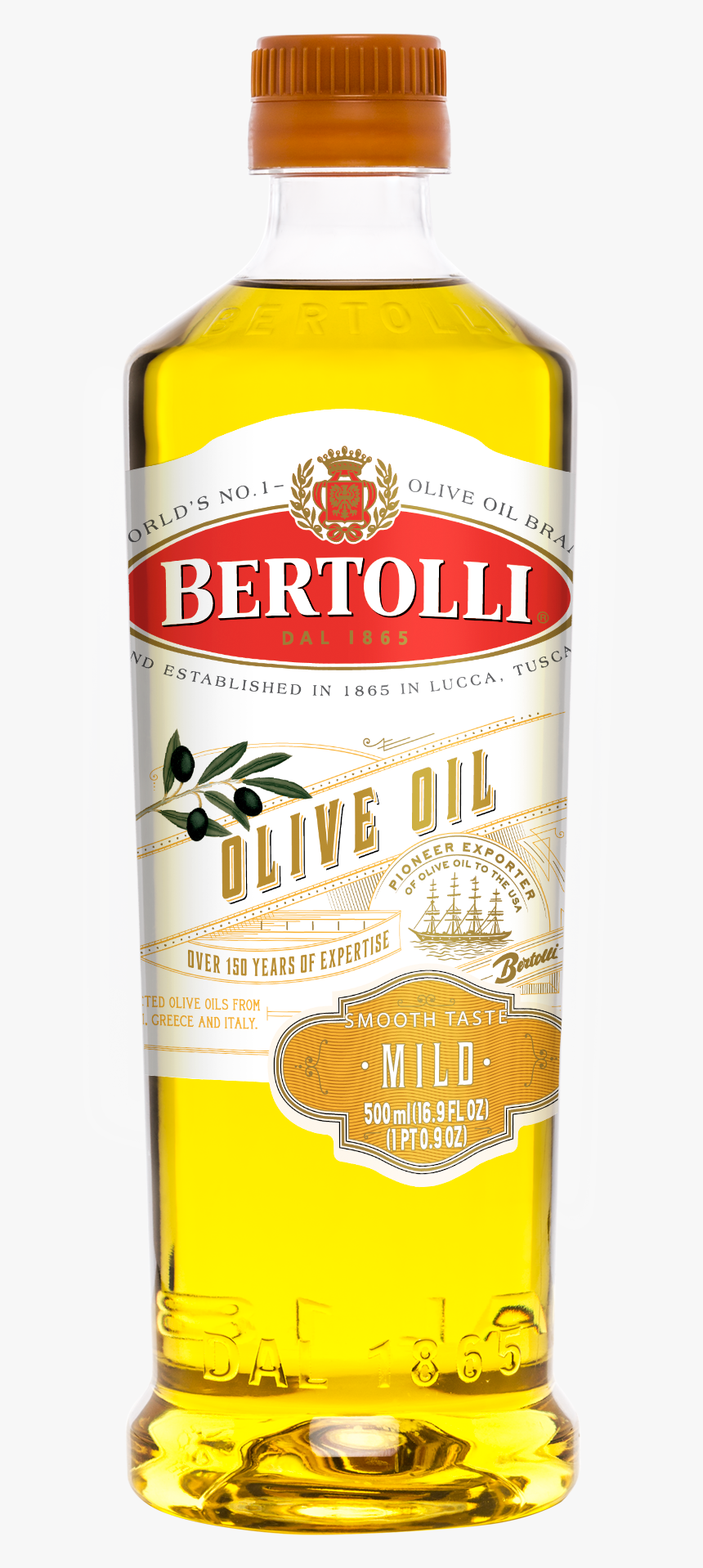 Bertolli Mild Olive Oil, HD Png Download