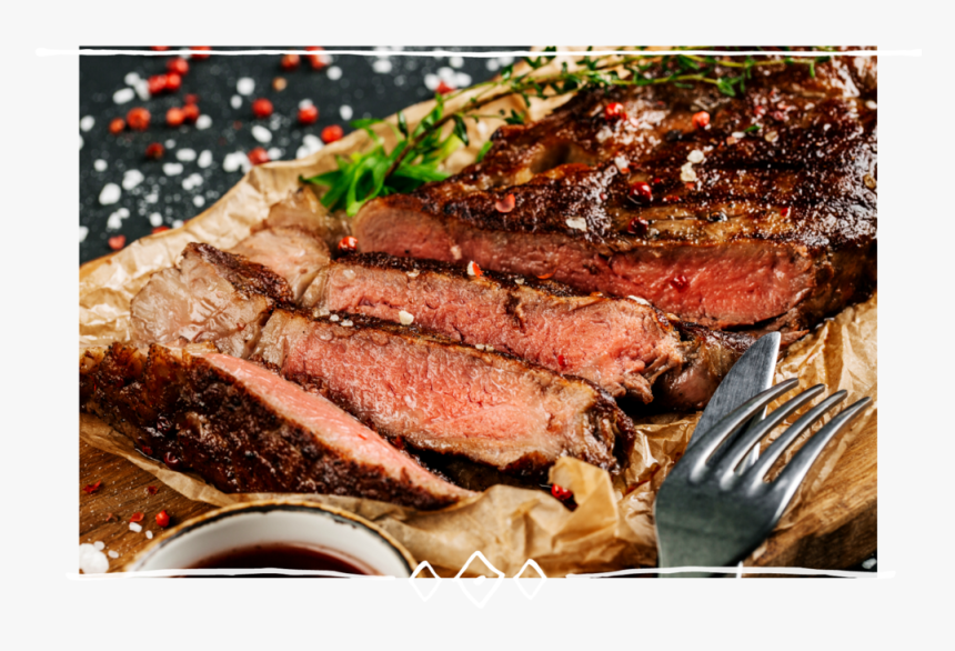 Steak - Peppercorns - Juicy Meat, HD Png Download