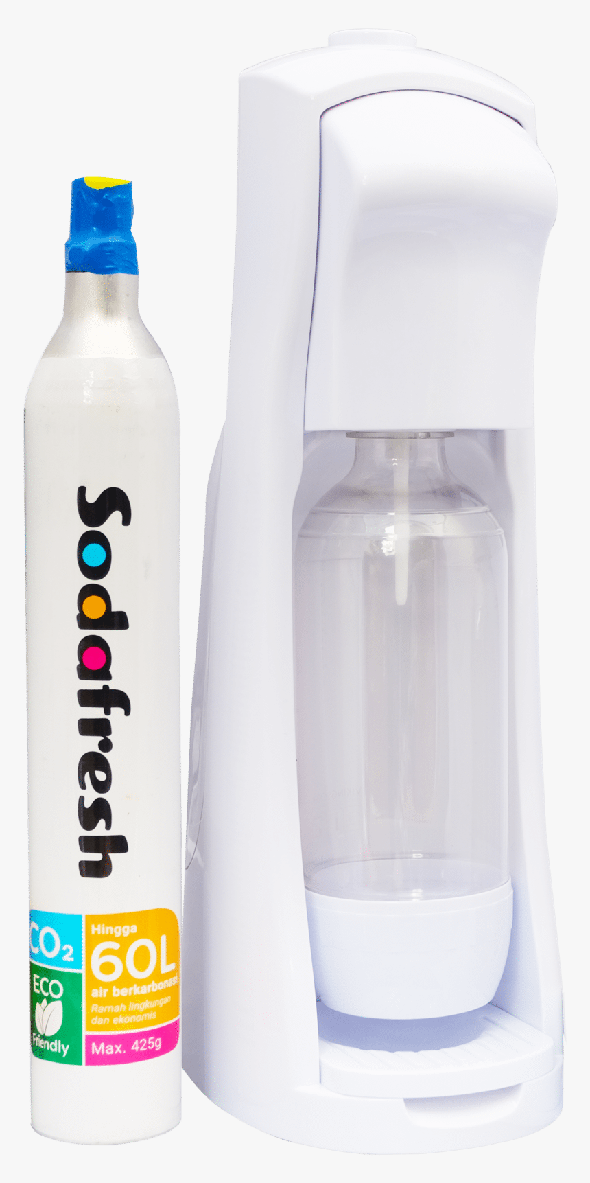 Sodafresh Home Soda Maker In White Color - Plastic Bottle, HD Png Download