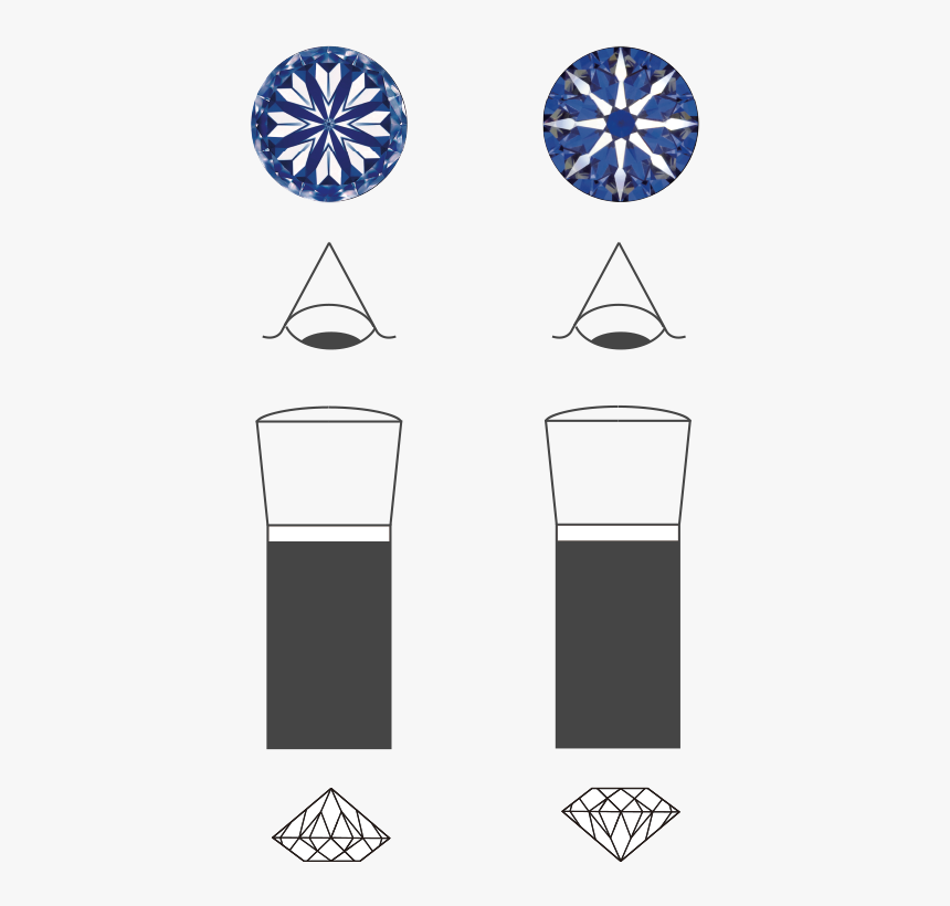 Hearts & Arrows - Hearts And Arrows Diamanten, HD Png Download