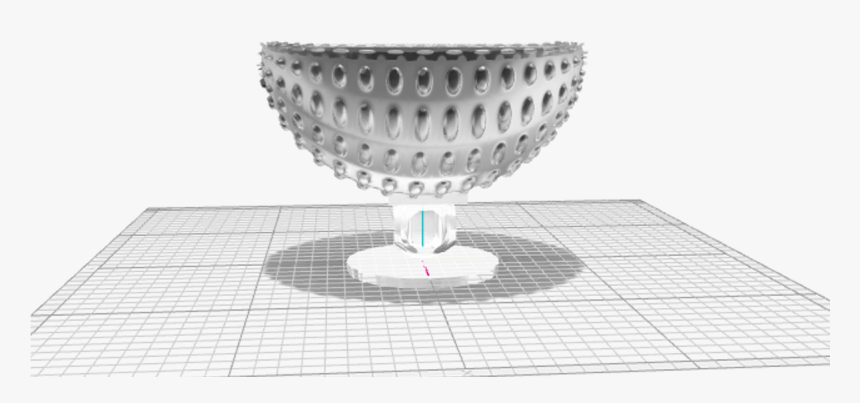 Glass Bowl Designed Using Vectary - Sofa Tables, HD Png Download