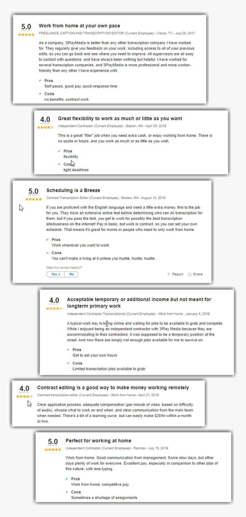 3play Media Transcription Review Indeed Positive Negative - 3play Media Transcription Test Answer, HD Png Download