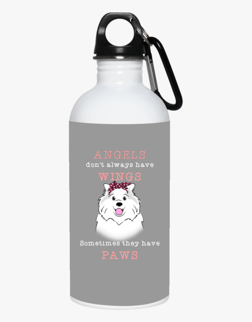 Angels Don T Always Have Wings Samoyed Mugs - Corgi Water Bottle, HD Png Download