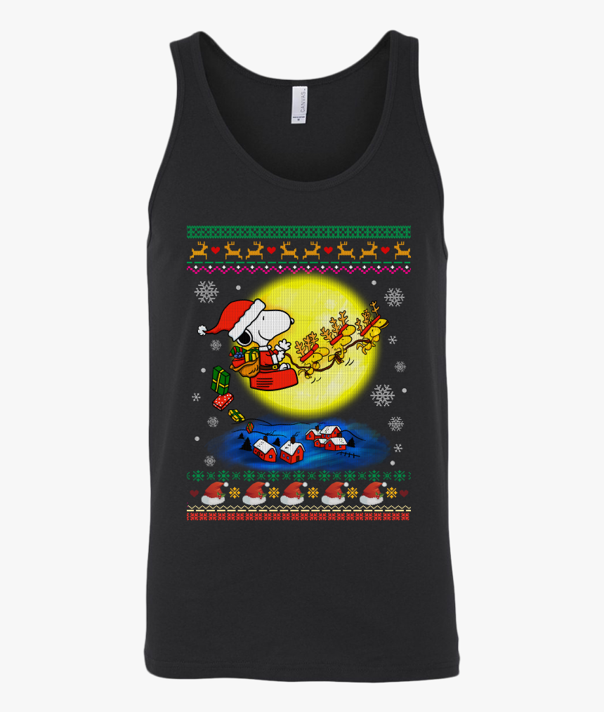 Snoopy Woodstock Peanuts Sweatshirt Merry Christmas - T-shirt, HD Png Download