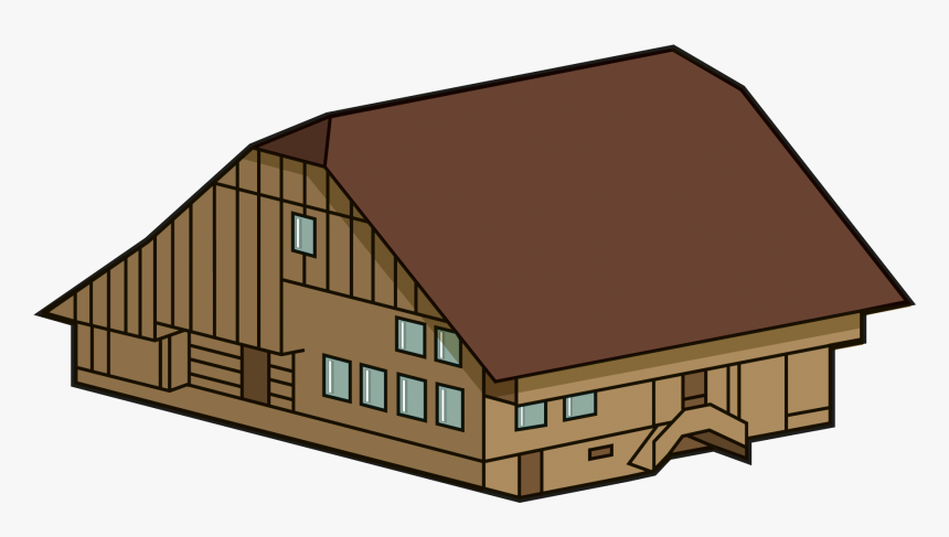 Hut Clipart Farmhouse - House, HD Png Download