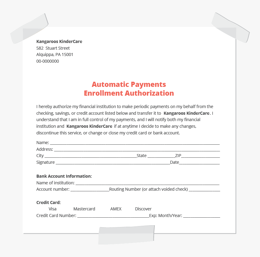 Sample Autorization Form - Photoshop Action List, HD Png Download