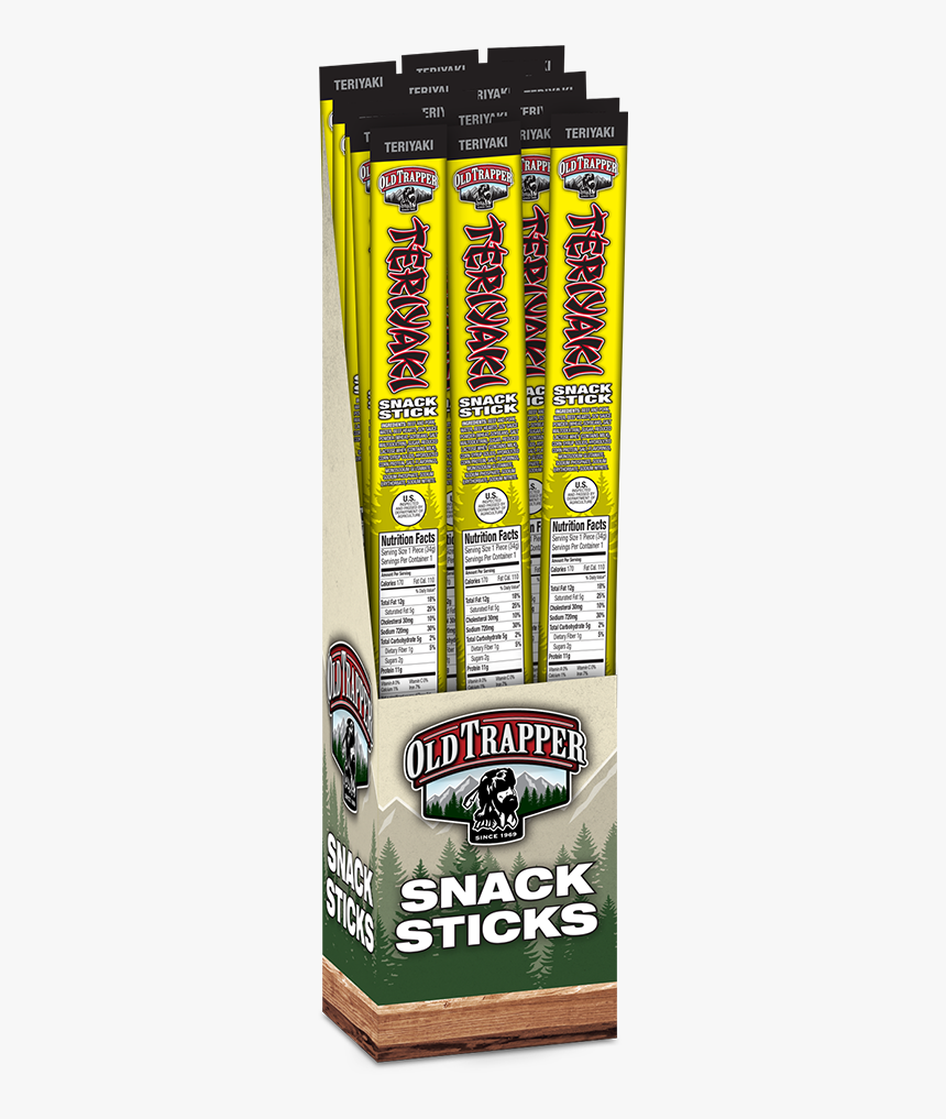 Teriyaki Sausage Stick - Old Trapper, HD Png Download