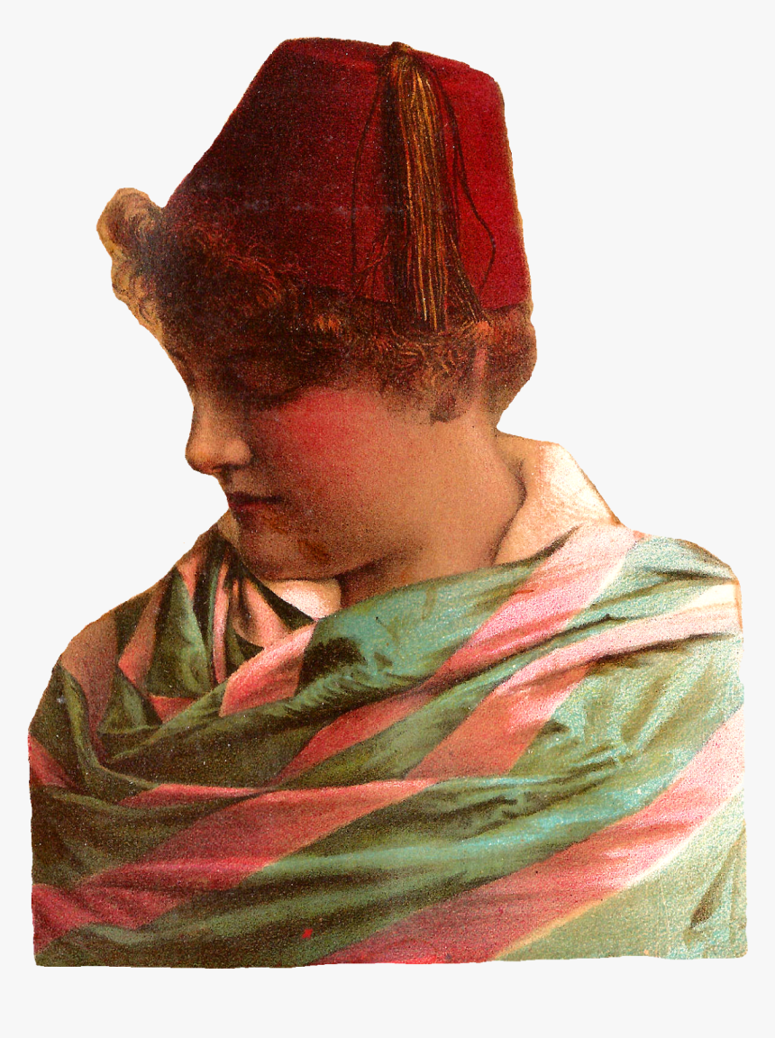 Transparent Victorian Woman Png - Scarf, Png Download
