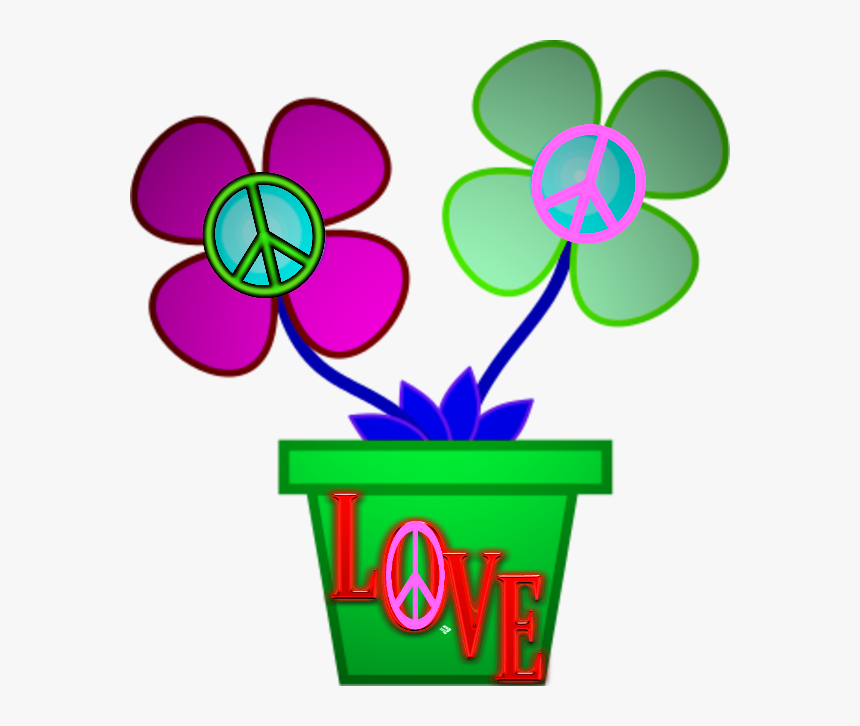 ☮❤ /jlb Love Signs, Peace Signs, 60s Art, Hippie Life - Flower Vase Png Clipart, Transparent Png
