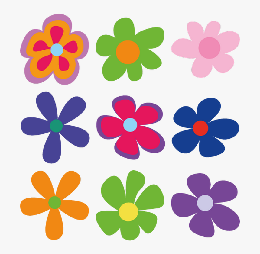 Stickers Fleurs Hippies, HD Png Download