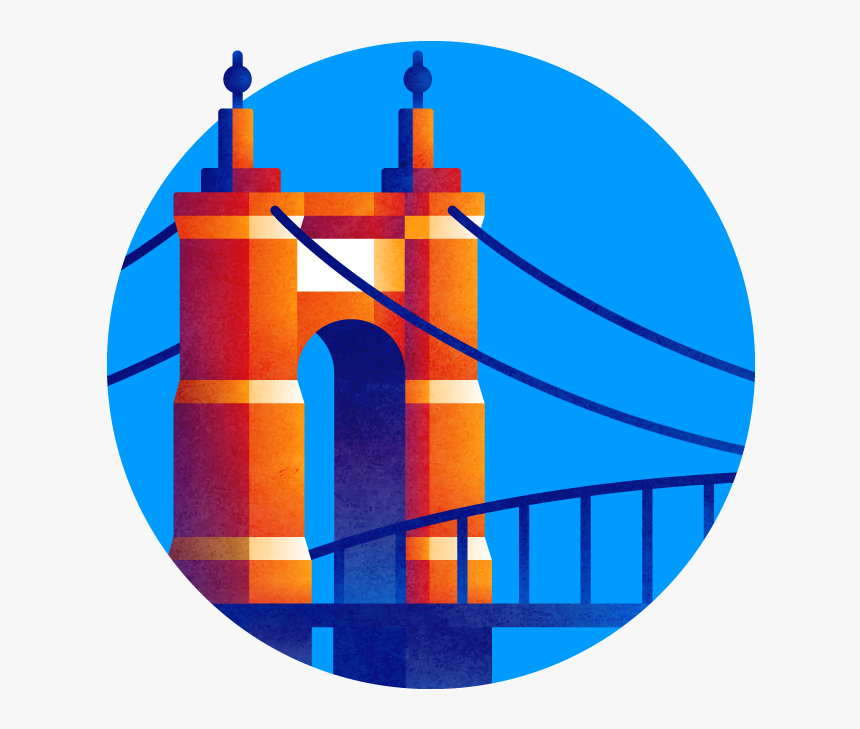 Oh Cincinnati Badge Txtrd Fullclr Rgb 144 - Circle, HD Png Download