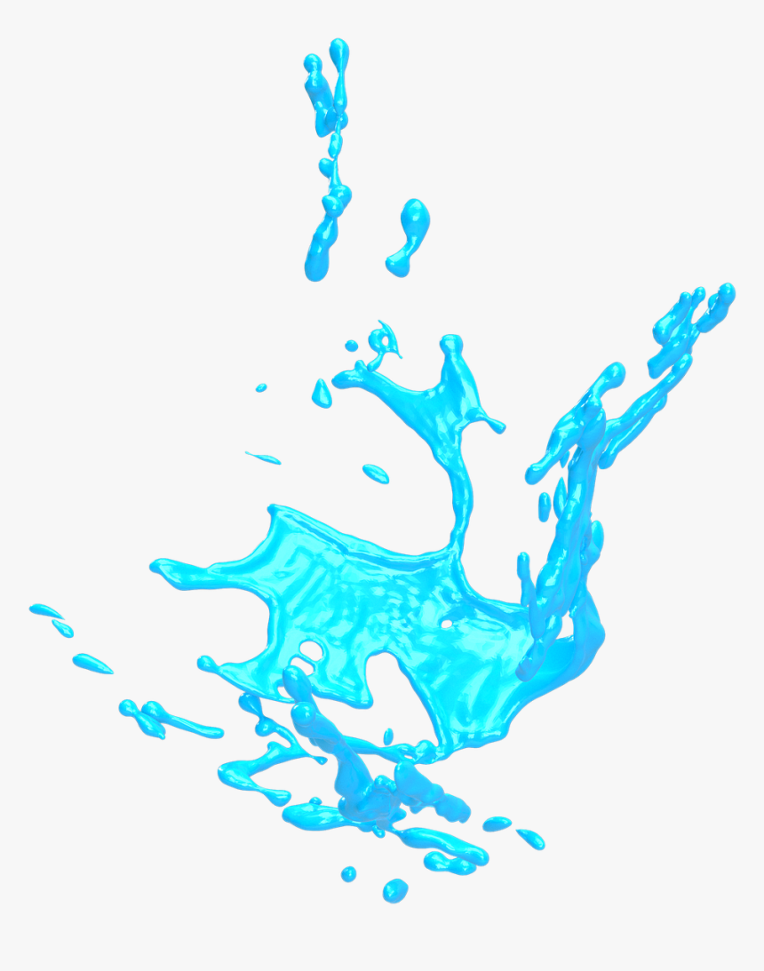 Splash Brush Blue Free Photo - Watercolor Painting, HD Png Download