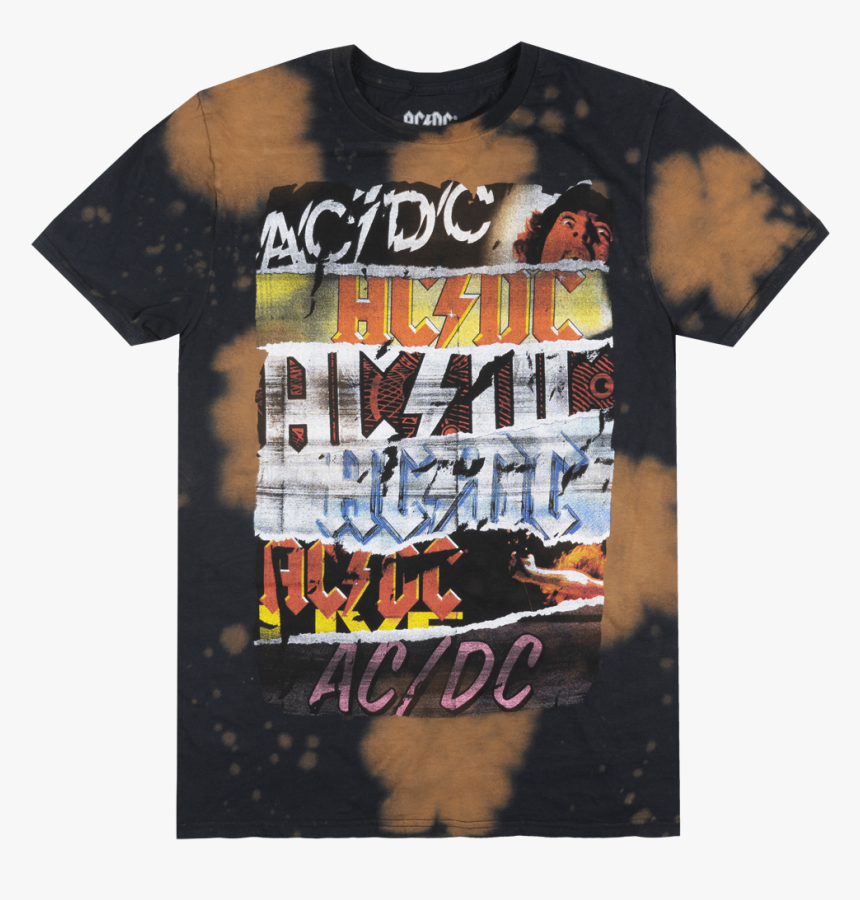 Acdc Rock Album Logo T-shirt Black Tee Metal Music - Active Shirt, HD Png Download
