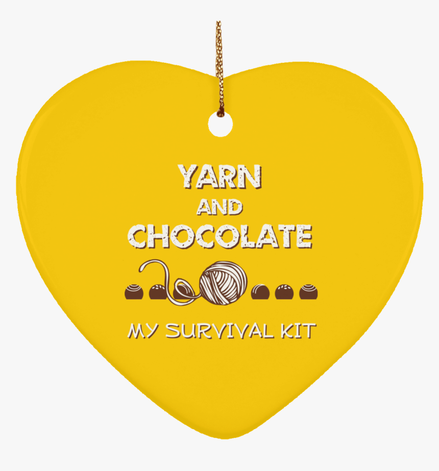 Yarn And Chocolate Ceramic Ornaments 
 Data Zoom //cdn - Circle, HD Png Download