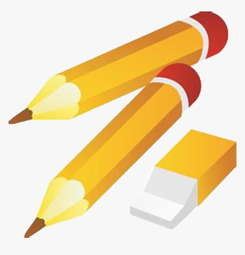 Transparent Eraser Clipart - Pencil Banner Clipart, HD Png Download