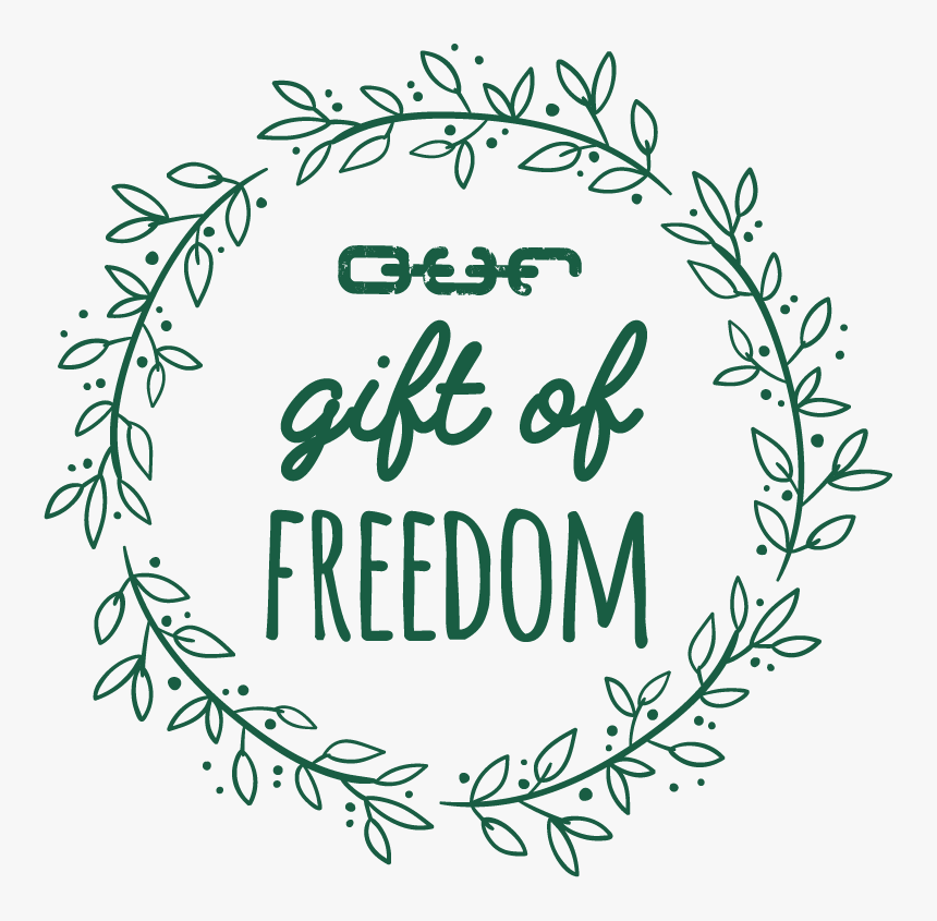 O - U - R - Gift Of Freedom - Circle Leaf Border Png, Transparent Png