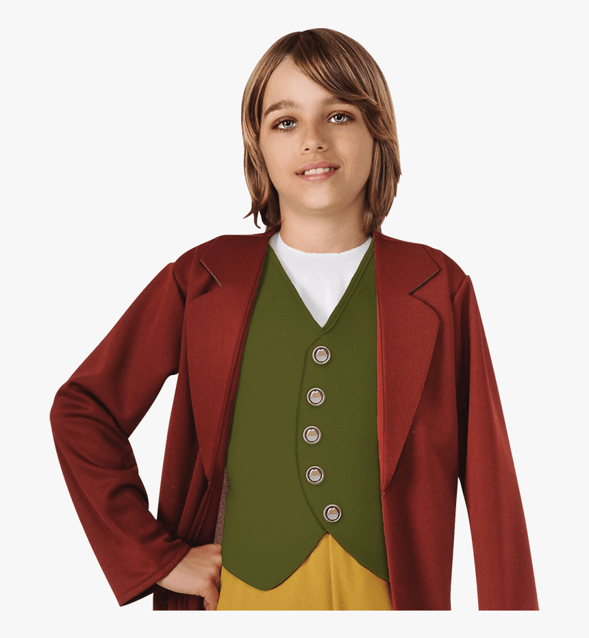 The Hobbit Boys Bilbo Baggins Costume - Lord Of The Rings Frodo Costume, HD Png Download