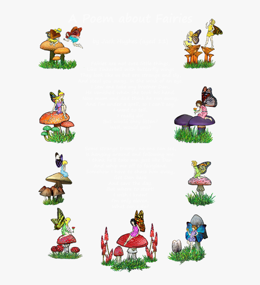 Fairy Poem By Jack Hughes Aged - Cartoon, HD Png Download