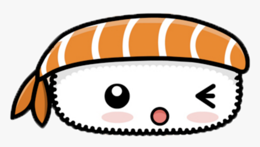 #kawaii #fish #pirate #face #eyes - Sushi Kawaii, HD Png Download