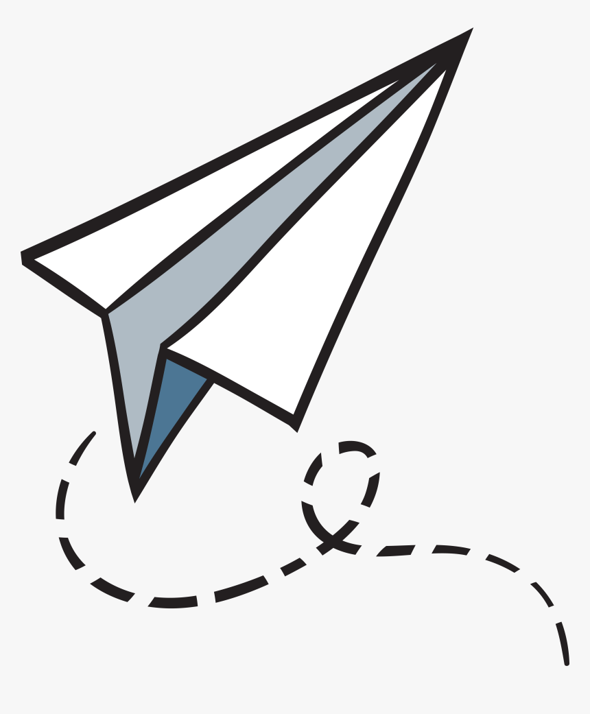 Airplane Clip Paper, Picture - Paper Plane Vector Png, Transparent Png ,  Transparent Png Image - PNGitem, image size:860x1041
