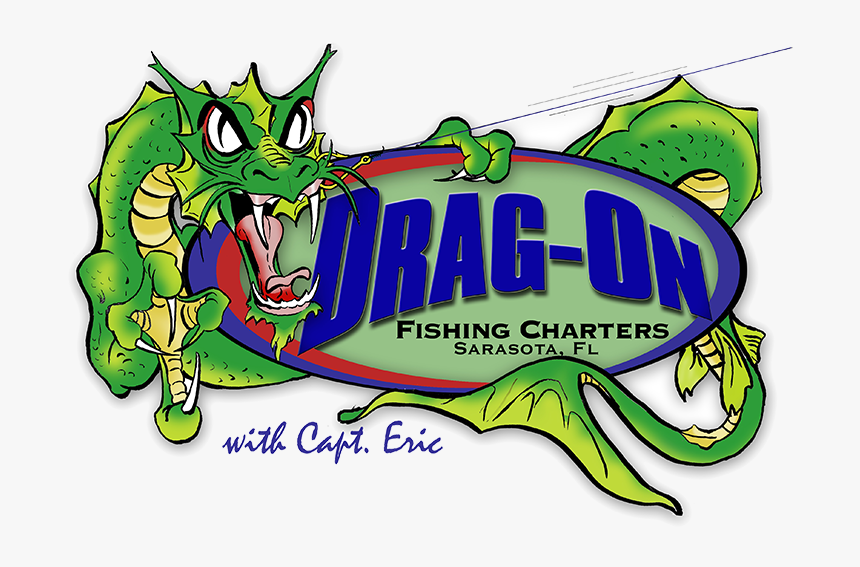 Drag-on Fishing Charters - Cartoon, HD Png Download