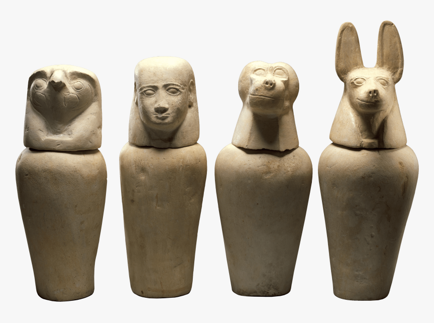 Aafenmut Canopic Jars, 664 Bce Ancient Egypt - Ancient Egypt Organ Jar, HD Png Download