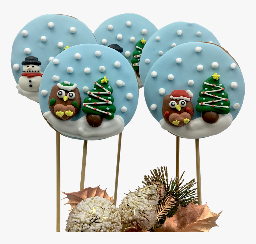 Cookie Pop Owl Snowglobes1 - Chocolate, HD Png Download